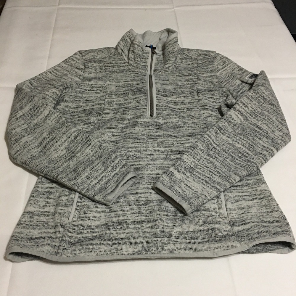 KUHL Ascendyr 1/4 Zip Pullover Sweater Womens Medium Gray